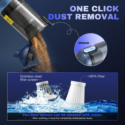 Handheld Cordless Vacuum for Car, 4 in 1 Car Vacuum Cleaner – image 5