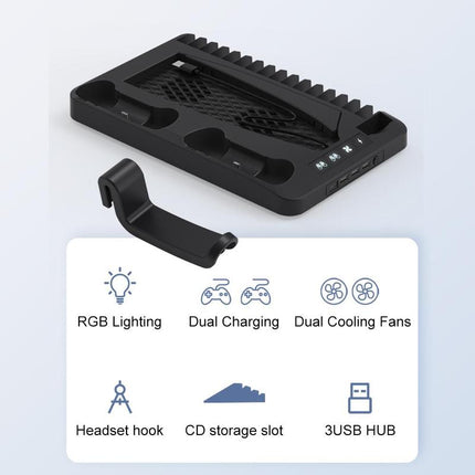 PS5 Controller Charging Dock with Cooling Fan, PS5 Controller Holder – image 9