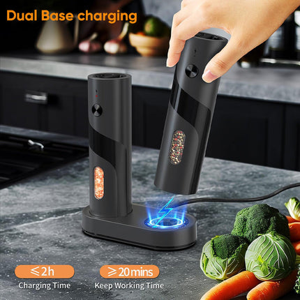 Electric Salt and Pepper Grinders with Charging Base – image 11