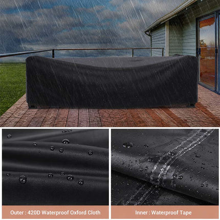 Outdoor Furniture Cover Waterproof, Heavy Duty Patio Furniture Cover for Sectional Sofa