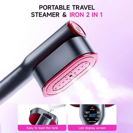 Clothes Steamer 2 in 1, Steam Iron for Travel