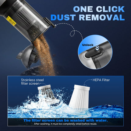 Handheld Cordless Vacuum for Car, 4 in 1 Car Vacuum Cleaner – image 14