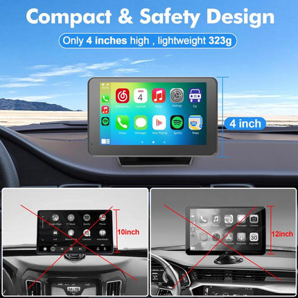 Car Stereo with Wireless CarPlay and Android Auto, Portable CarPlay Screen with Backup Camera – image 5