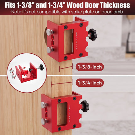 Door Latch Jig, Aluminum Mortise Template – image 4