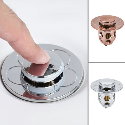 Bathroom Sink Stopper, Pop Up Sink Drain Stopper with Hair Catcher – image 11