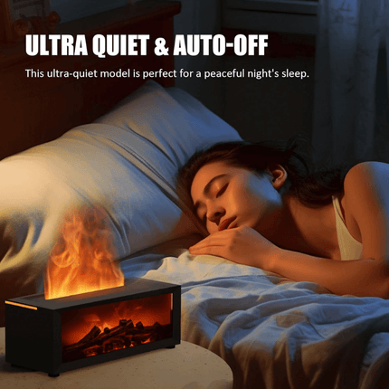 Essential Oil Diffuser with 3D Flame Effect, Ultrasonic Aromatherapy Diffuser