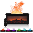 Essential Oil Diffuser with 3D Flame Effect, Ultrasonic Aromatherapy Diffuser, Cool Mist Humidifier with 7 LED Colors