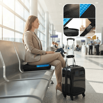 Seat Cushion for Travel, Gel Stadium Seat Cushion for Bleachers and Car Rides – image 7