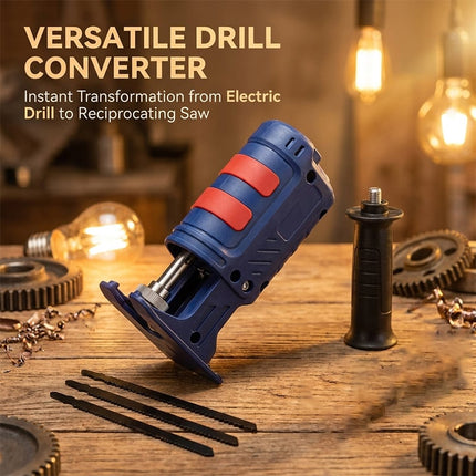 Drill Reciprocating Saw Adapter Converter with Reciprocating Saw Blades, Drill Attachment for Wood and Metal – image 10