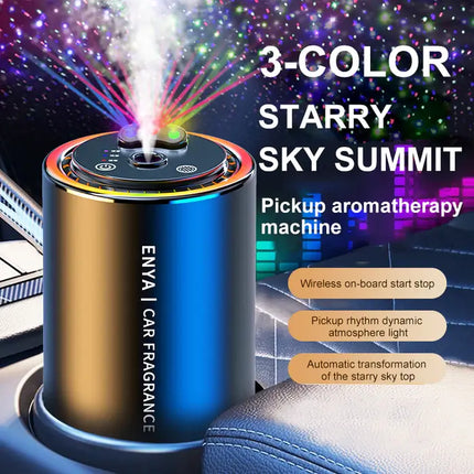 Car Essential Oil Diffuser, Car Air Freshener with Star Projector