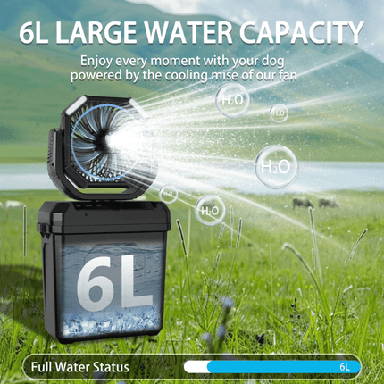 Battery Powered Fan for Camping with Remote, Portable Misting Fan for Outdoor – image 4