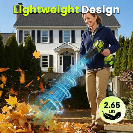 Cordless Leaf Blower Vacuum 2 in 1 with 40000 RPM Motor, 400 CFM Electric Leaf Blower – image 6