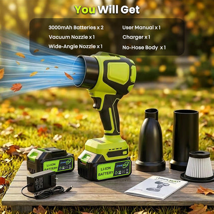 Cordless Leaf Blower Vacuum 2 in 1 with 40000 RPM Motor, 400 CFM Electric Leaf Blower – image 10