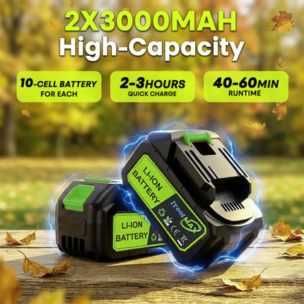 Cordless Leaf Blower Vacuum 2 in 1 with 40000 RPM Motor, Lightweight Leaf Vacuum for Yard – image 9