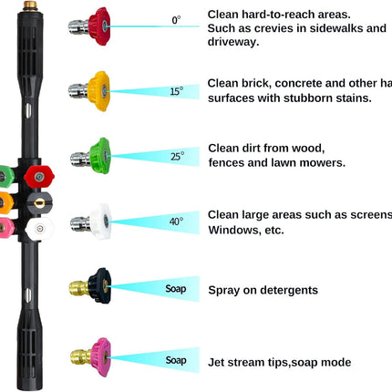 Pressure Washer Extension Wand 4000 PSI, Gutter Cleaning Tool for Roof – image 4