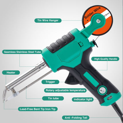 Adjustable Temperature Soldering Iron Kit, Solder Kit for Electronics Repair