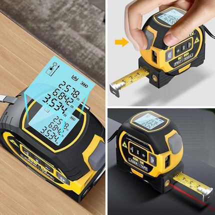 Laser Tape Measure, Laser Measuring Tool with Backlit Display and 6 Modes – image 6