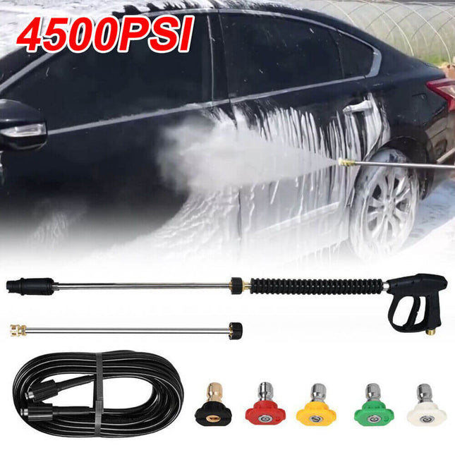4500 PSI Pressure Washer Gun, Power Washer Hose with Extension Wand