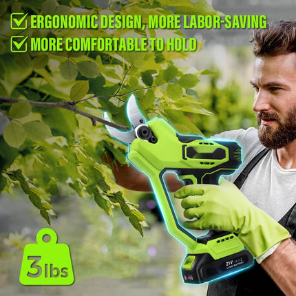 Electric Pruning Shears Cordless, Battery Pruning Shears with Brushless Motor