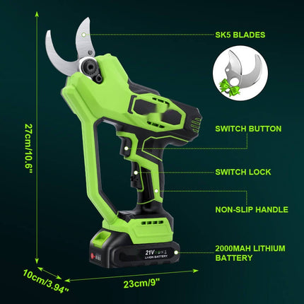 Battery Pruning Shears with Brushless Motor, Electric Tree Branch Cutter for Orchard – image 5