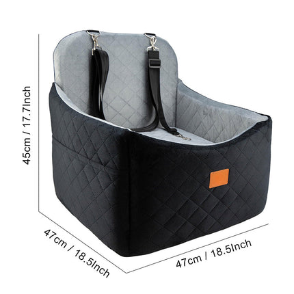 Dog Car Seats for Back Seat, Plush Dog Bed for Car with Non Slip Bottom – image 6