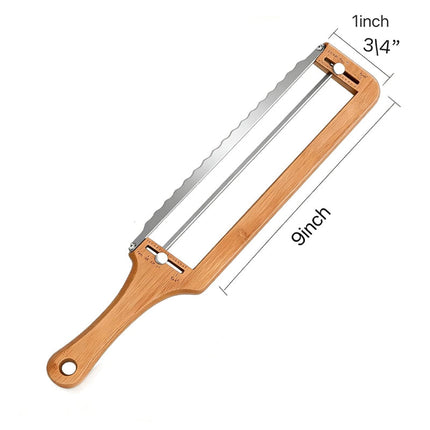 Bread Knife for Homemade Bread, Adjustable Sourdough Bread Slicer with Thickness Guide – image 4