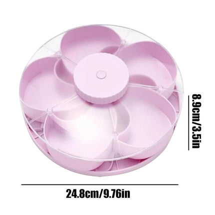 Lazy Susan Fruit Tray with Lid, Rotating Party Tray for Candy and Nuts – image 8