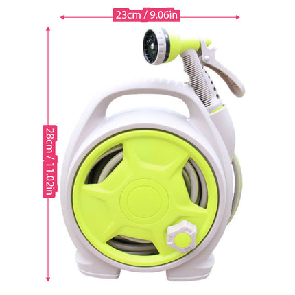 Retractable Garden Hose Reel, 50 ft Garden Hose with 6 Pattern Spray Nozzle – image 14