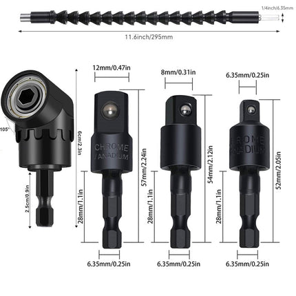 Flexible Right Angle Drill Attachment, Drill Bit Extension – image 12
