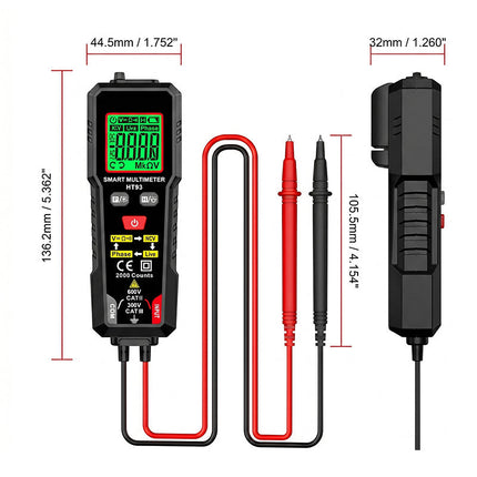 Digital Multimeter with Non Contact Voltage Tester, True RMS Multimeter