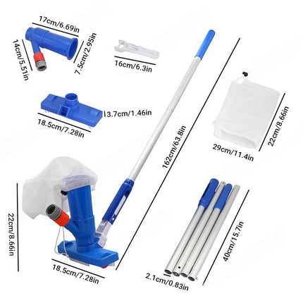 Pool Vacuum for Above Ground Pool, Hose Pool Vacuum with Brush Head and Pole Set, Garden Hose Powered Cleaner for – image 11