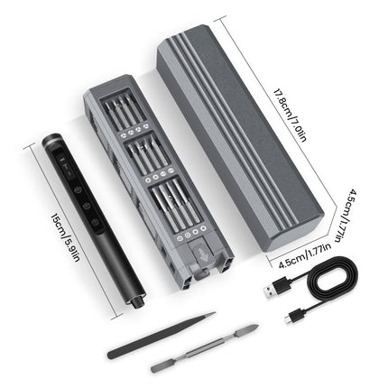 Mini Electric Screwdriver Set, Precision Screwdriver Set with Magnetic Case – image 23