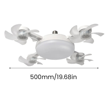 Ceiling Fan Light Bulb with Remote Control, Socket Fan Light