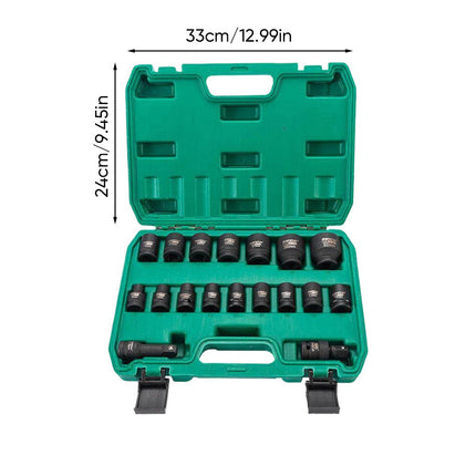 Impact Socket Set 1/2 Inch Drive, Low Profile Impact Sockets with Storage Case – image 11