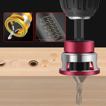 Countersink Drill Bit Set with Depth Stop, Woodworking Drill Bit for Screws