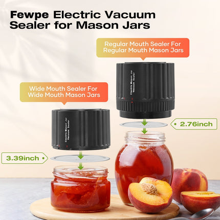 Electric Mason Jar Vacuum Sealer, Food Vacuum Sealer
