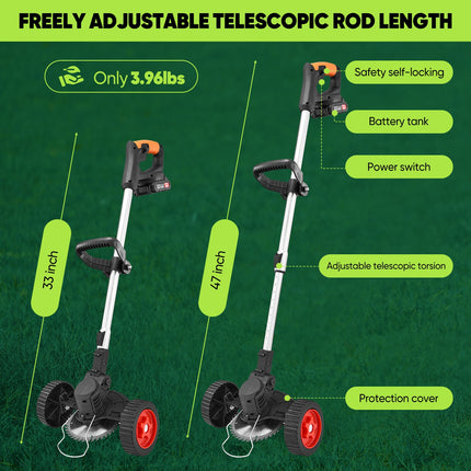 Cordless Weed Eater with Blades, Brush Cutter – image 5