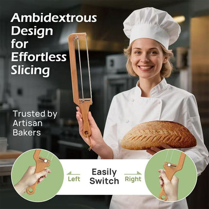 Bread Knife for Homemade Bread, Adjustable Sourdough Bread Slicer with Thickness Guide – image 6