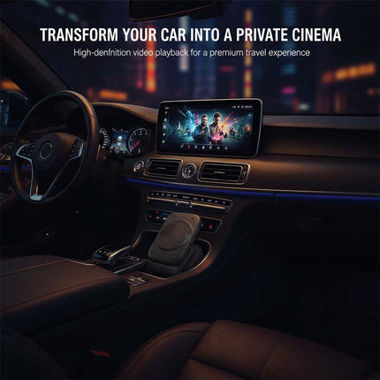 Wireless Car Video Box, Wireless Car Adapter with TF Card Slot