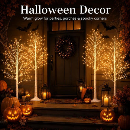Outdoor Tree Lights, Lighted Birch Tree for Indoor and Holiday Decor – image 6