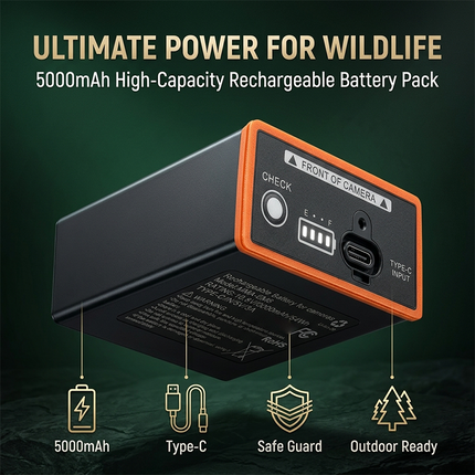 Rechargeable Lithium Battery Pack for Moultrie Edge Trail Cameras, Trail Camera Battery with USB C – image 12
