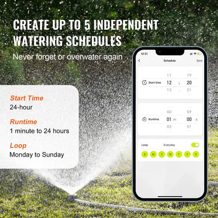 Sprinkler Timer with WiFi Gateway, Smart Garden Hose Timer for Hose Faucet – image 6