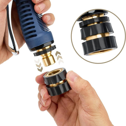 Garden Hose Quick Connector 3/4 Inch, Aluminum Water Hose Quick Connect Fittings – image 4