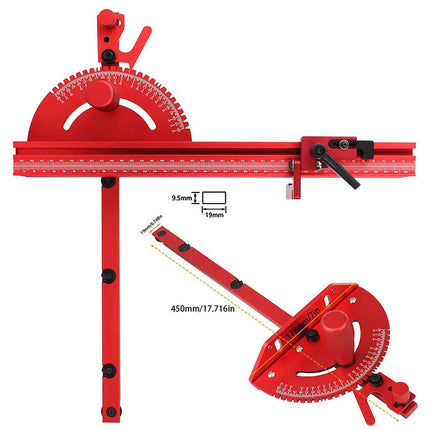 Table Saw Miter Gauge with Aluminum Fence and Flip Stop, Woodworking Tools – image 5