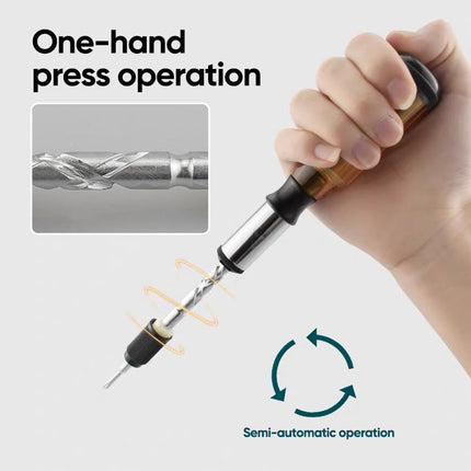 Ratchet Screwdriver with 5 Magnetic Heads, Magnetic Screwdriver for Tight Spaces – image 5