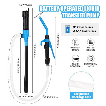 Fuel Transfer Pump, Gas Siphon Pump Battery Powered – image 7
