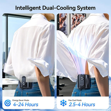 Portable Fan with Ice Cooling Plate, Rechargeable Mini Fan with LED Display – image 6