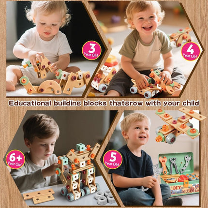 Toy Tool Set with Drill, Pretend Play Toys for Girls and Boys – image 4