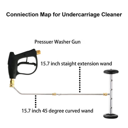 Undercarriage Pressure Washer Attachment with Wands, Undercarriage Washer – image 8