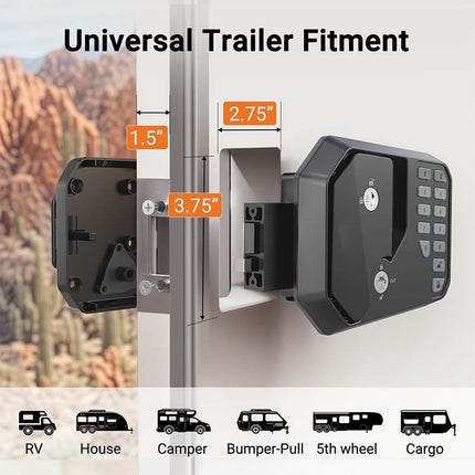 Keypad Door Lock for RV and Camper, Electronic Trailer Door Lock – image 6